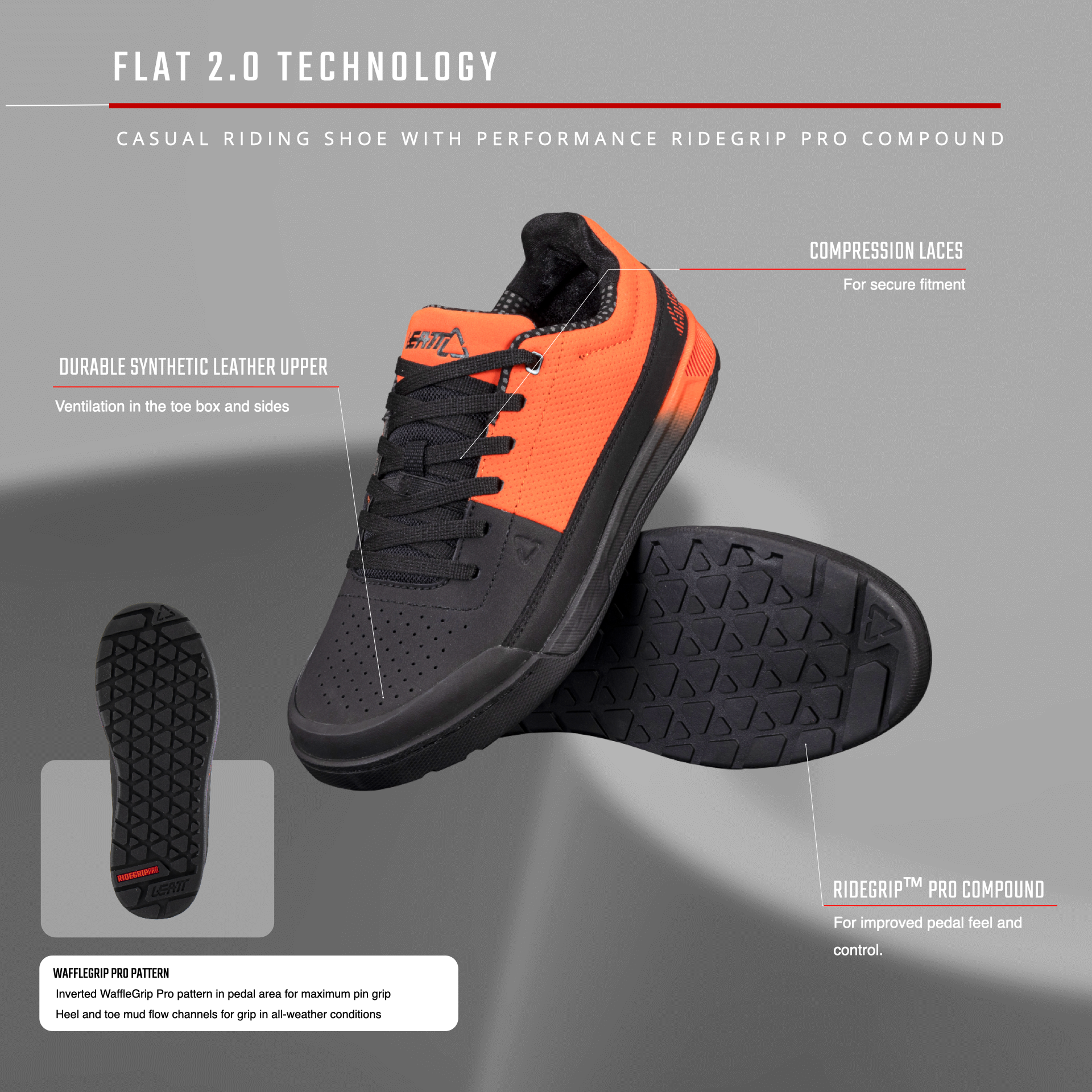 Leatt Shoe 2.0 Flat - Mountain City Cycle